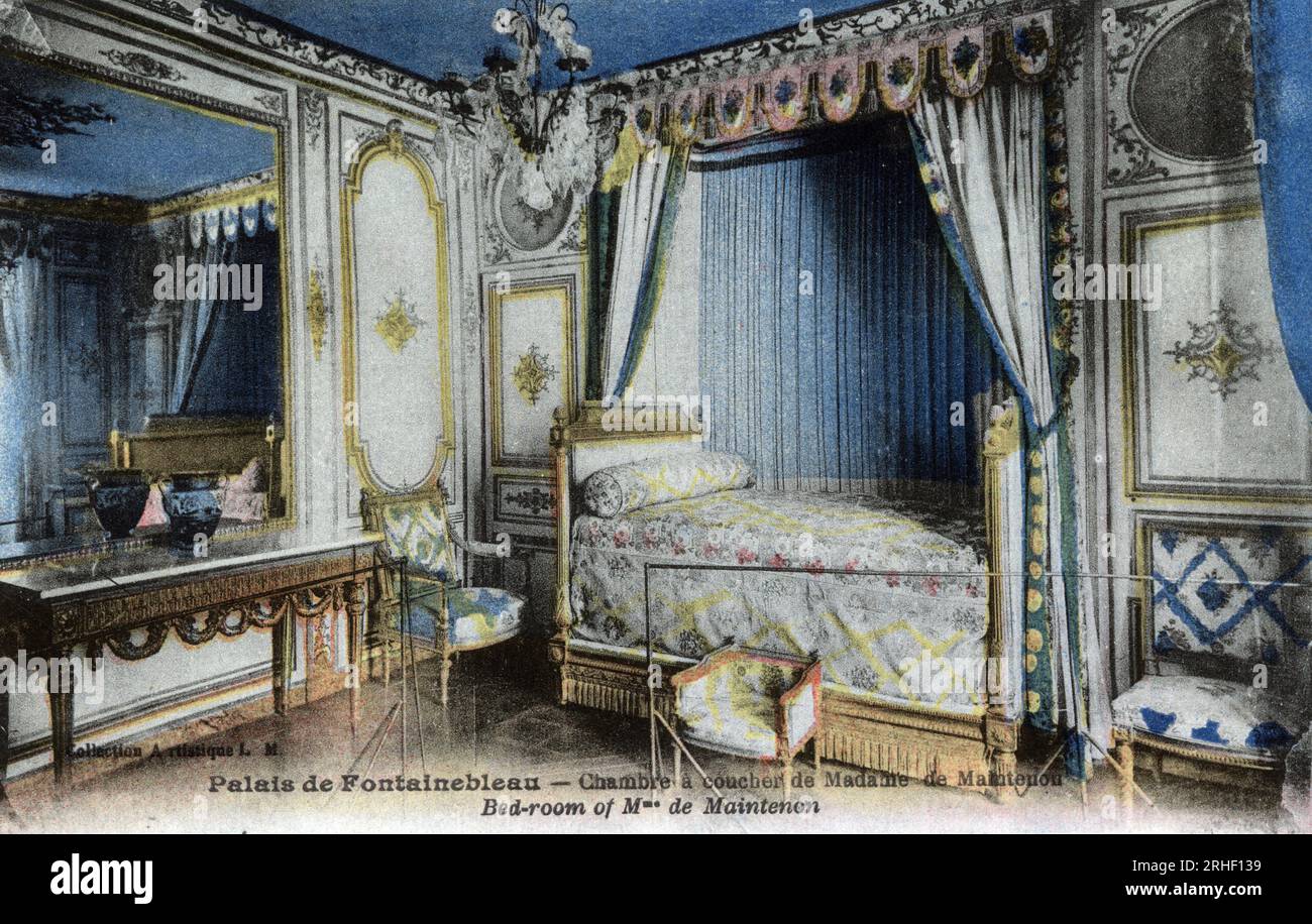 Carte Postale Ancienne - Palais De Fontainebleau - Chambre De Mme De Maintenon (CPA 166463)