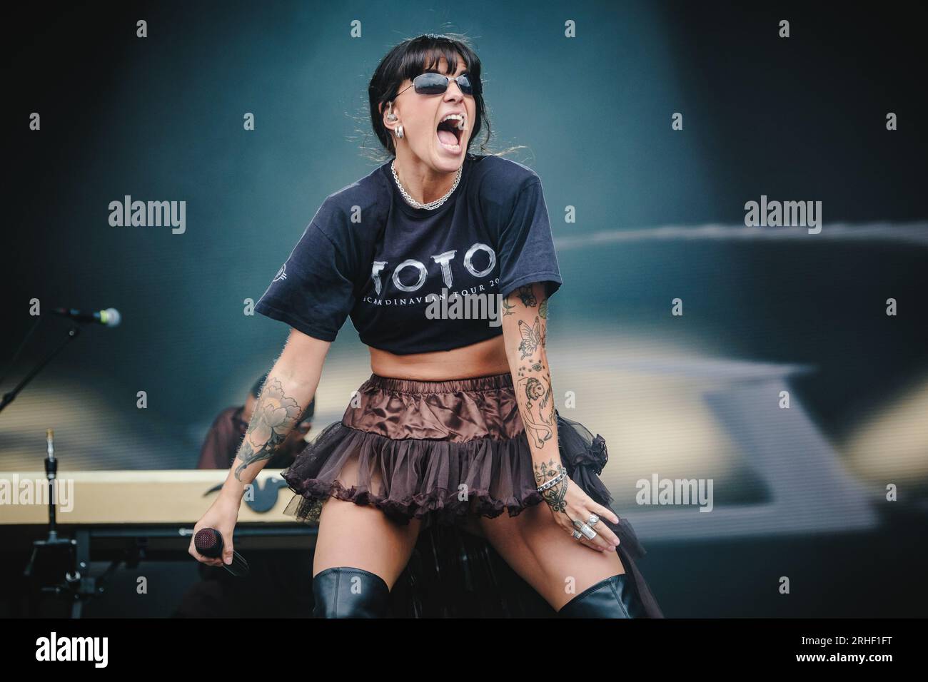Gothenburg, Sweden. 12th, August 2023. The Swedish rapper Cleo performs a live concert during the Swedish music festival Way Out West 2023 in Gothenburg. (Photo credit: Gonzales Photo - Tilman Jentzsch). Stock Photo