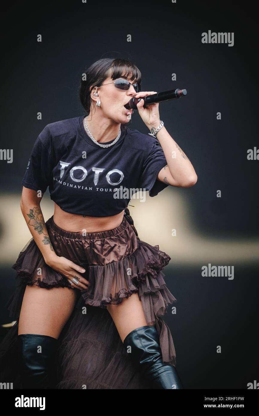 Gothenburg, Sweden. 12th, August 2023. The Swedish rapper Cleo performs a live concert during the Swedish music festival Way Out West 2023 in Gothenburg. (Photo credit: Gonzales Photo - Tilman Jentzsch). Stock Photo