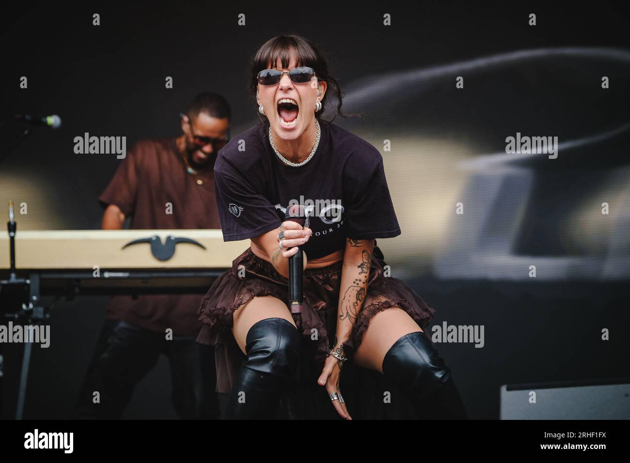 Gothenburg, Sweden. 12th, August 2023. The Swedish rapper Cleo performs a live concert during the Swedish music festival Way Out West 2023 in Gothenburg. (Photo credit: Gonzales Photo - Tilman Jentzsch). Stock Photo