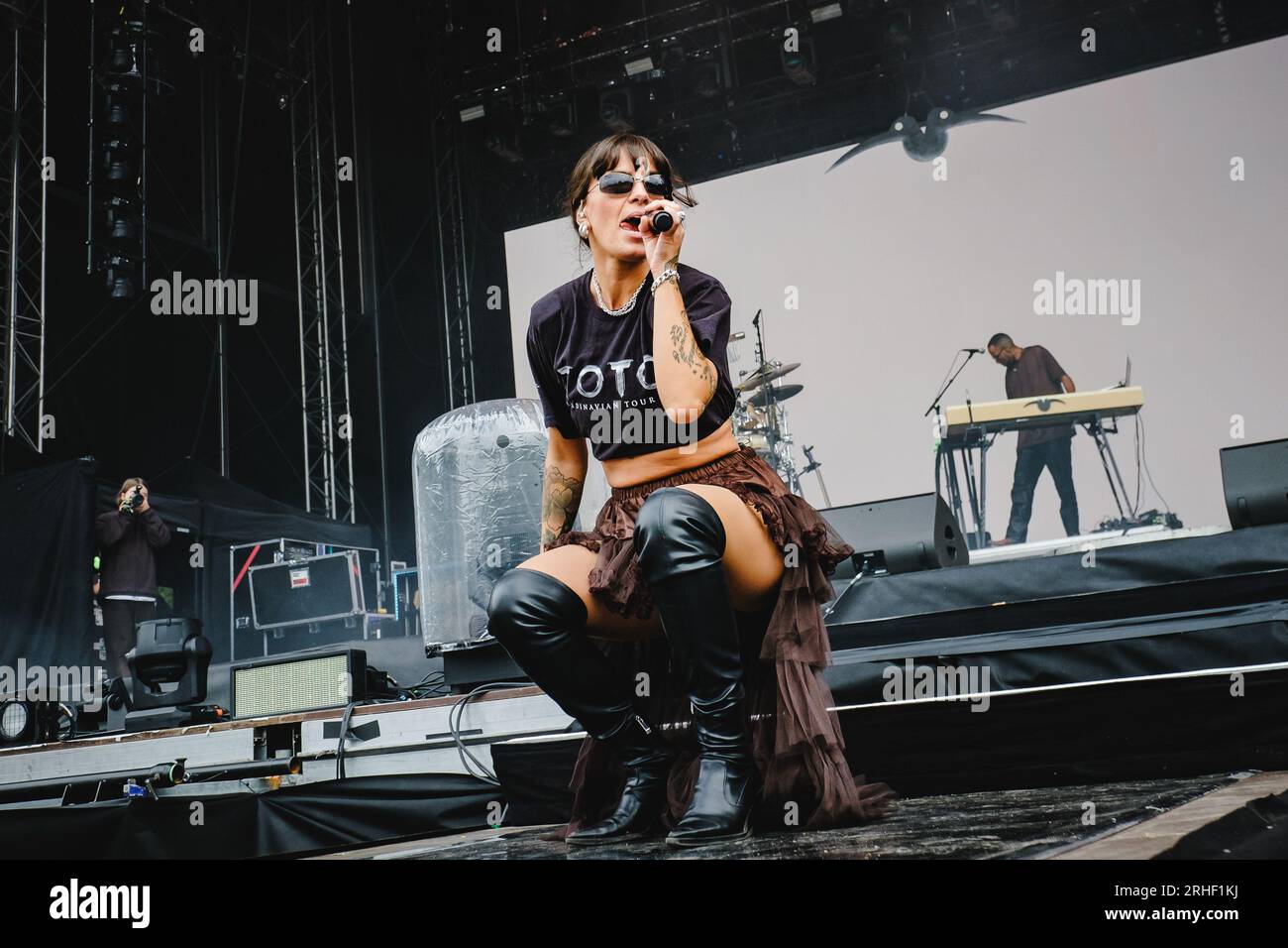 Gothenburg, Sweden. 12th, August 2023. The Swedish rapper Cleo performs a live concert during the Swedish music festival Way Out West 2023 in Gothenburg. (Photo credit: Gonzales Photo - Tilman Jentzsch). Stock Photo