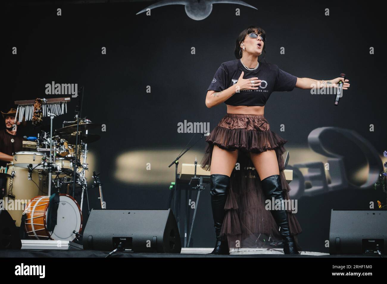 Gothenburg, Sweden. 12th, August 2023. The Swedish rapper Cleo performs a live concert during the Swedish music festival Way Out West 2023 in Gothenburg. (Photo credit: Gonzales Photo - Tilman Jentzsch). Stock Photo