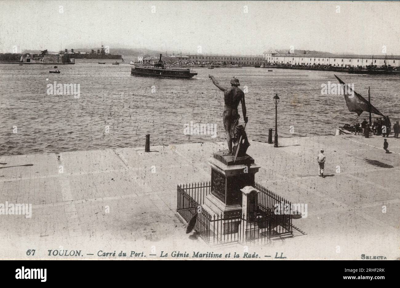 Ancienne Carte Postale CPA Toulon - Carre Du Port / Embarquement Des Vivres - Début 1900