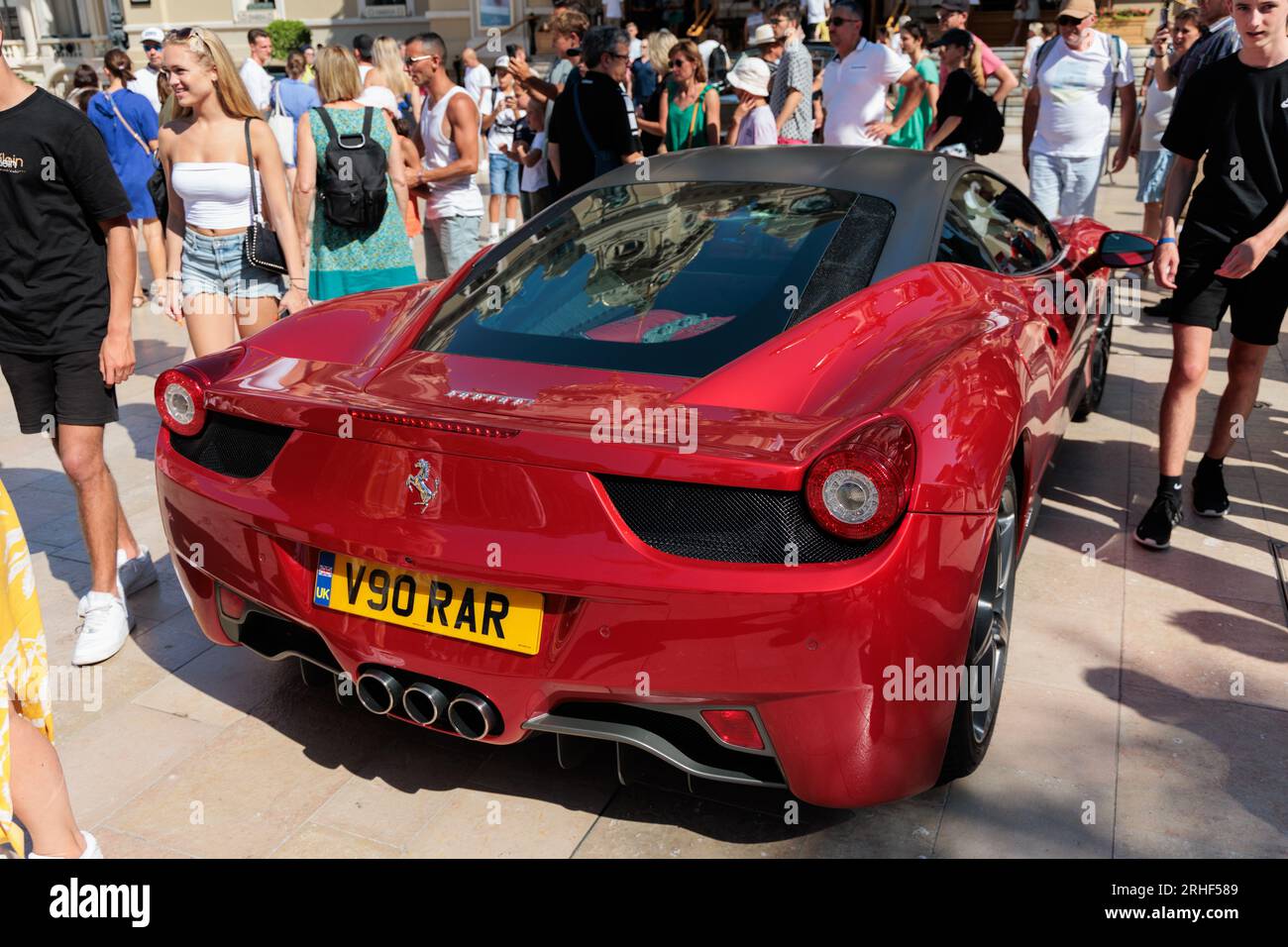 Ferrari 458 Spider in Monte Carlo Stock Photo