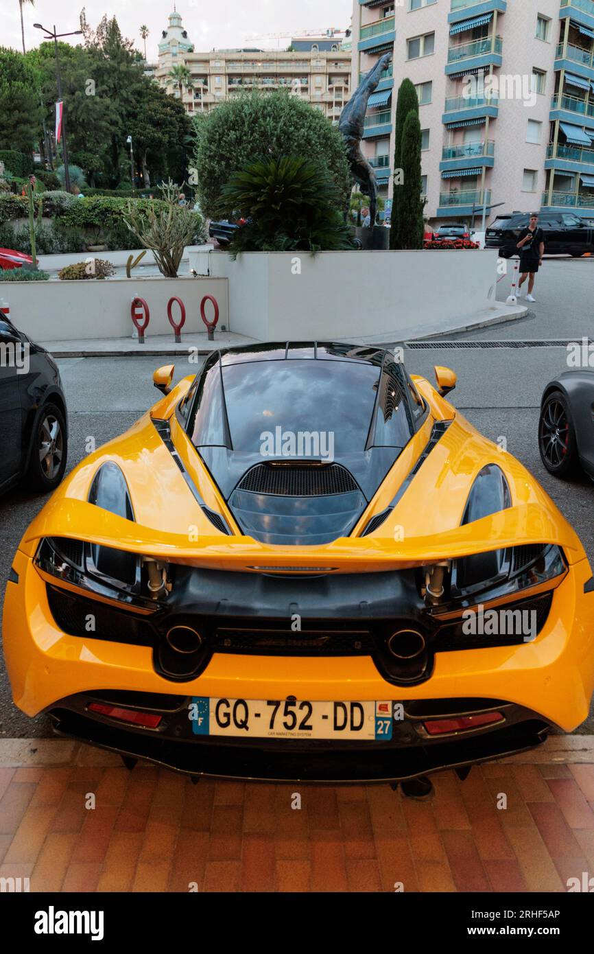 McLaren 720S supercar parked in Monte Carlo Stock Photo