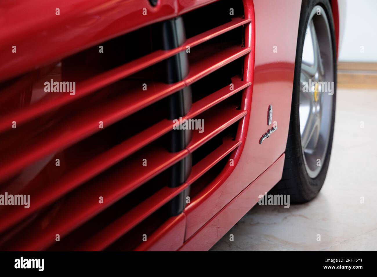 Ferrari Testarossa detail Stock Photo