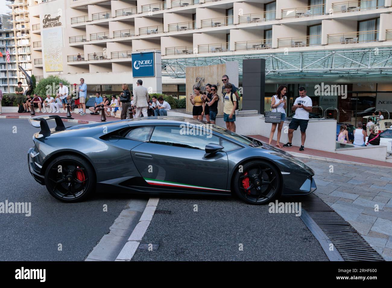 Lamborghini Huracan Peformante in Monte Carlo Stock Photo