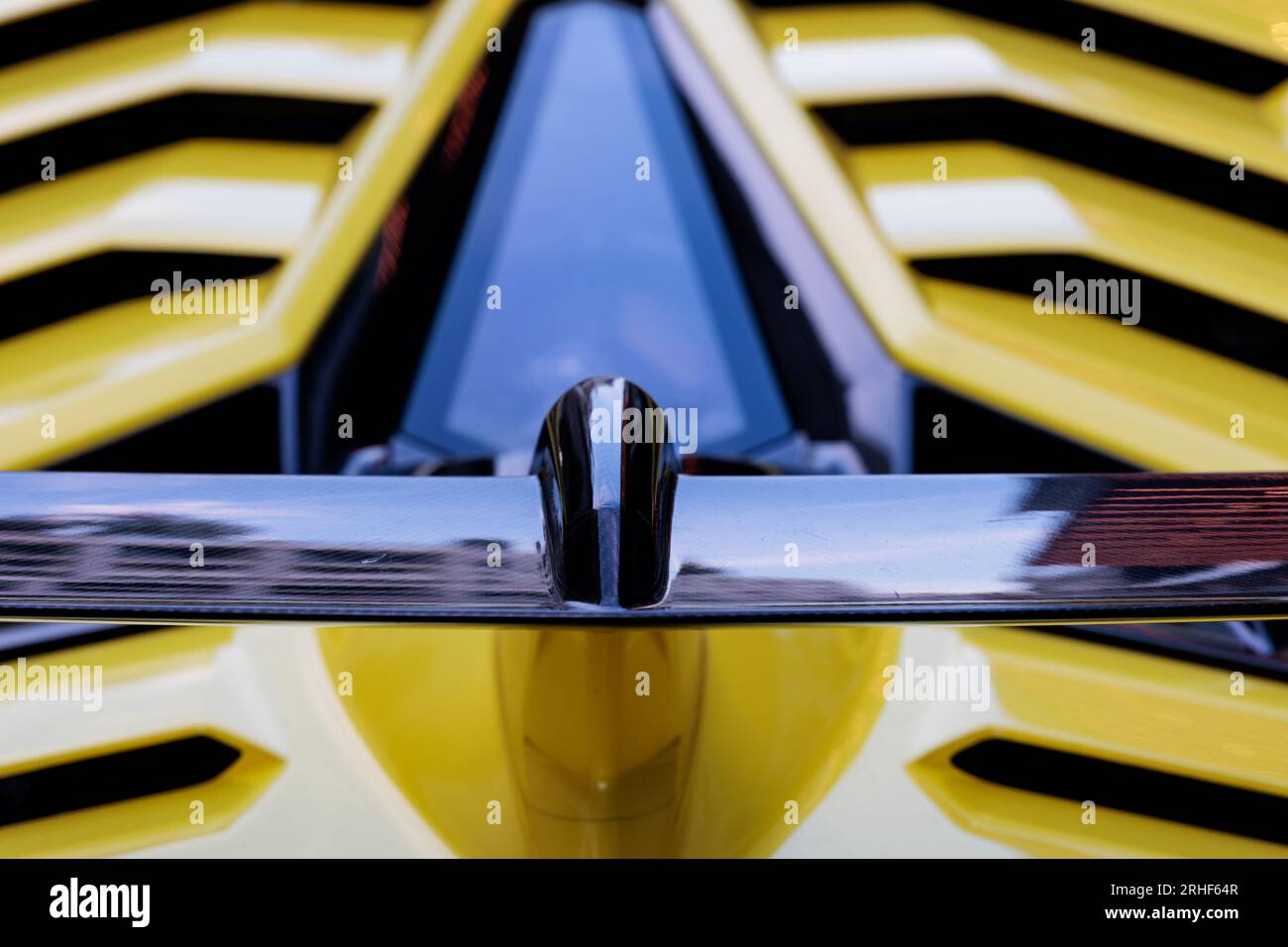 Lamborghini Aventador SVJ rear spoiler Stock Photo