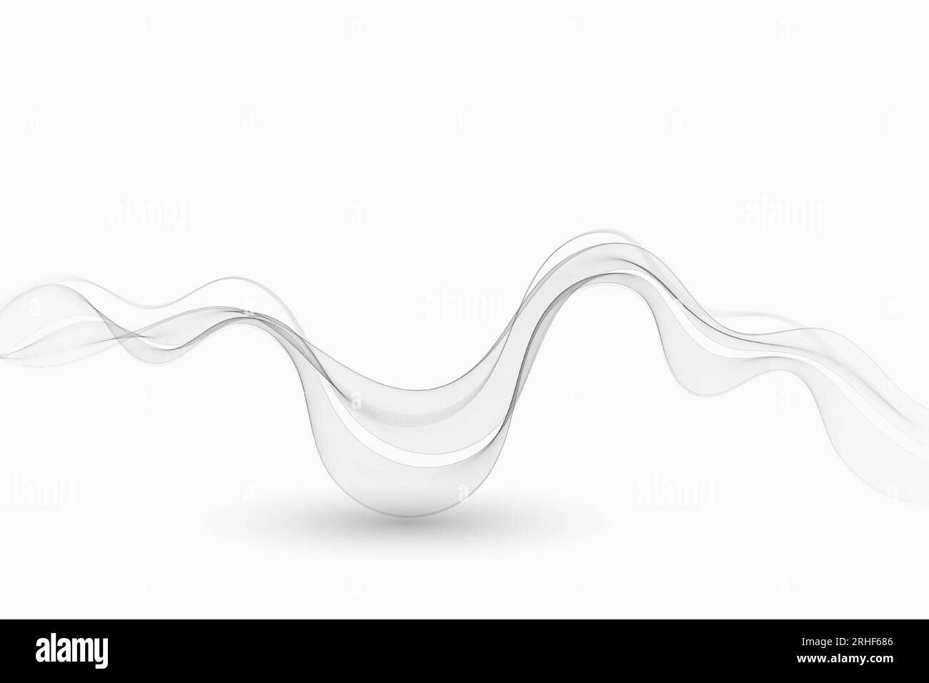 Abstract waves, gray wavy transparent lines Stock Vector Image & Art ...
