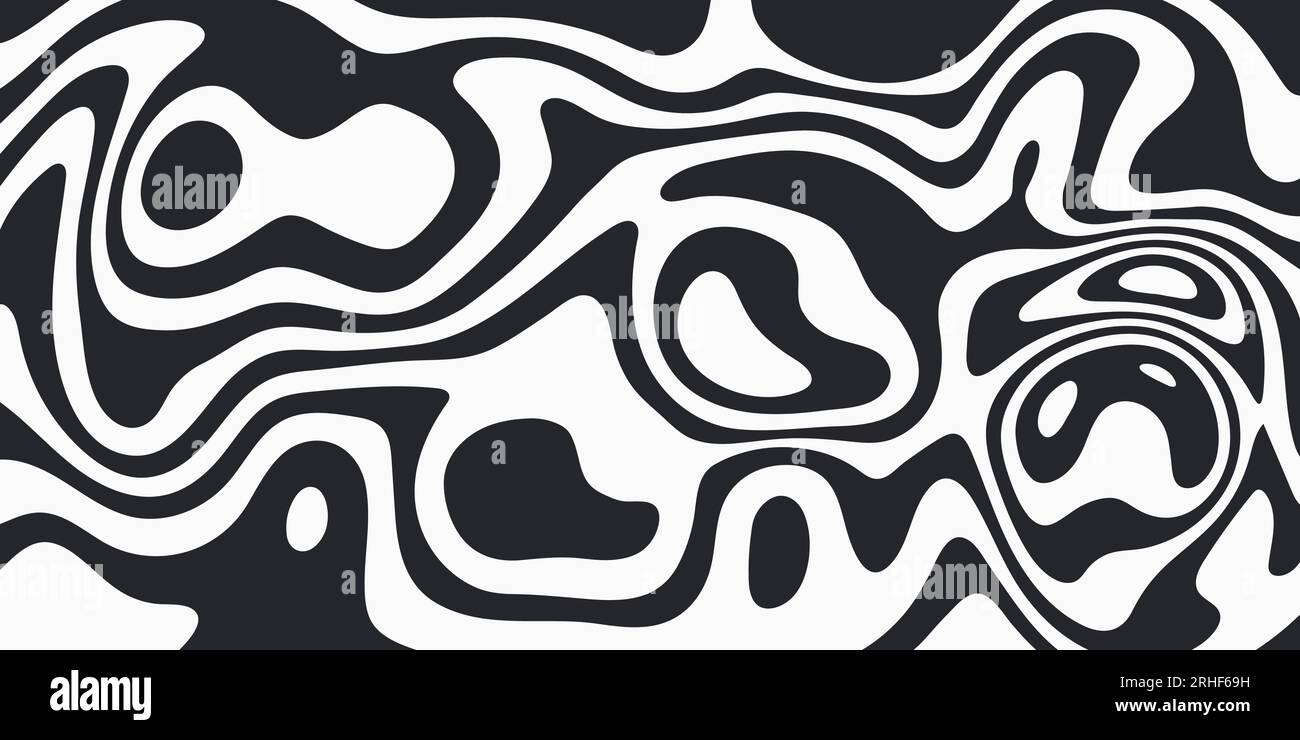 Wave lines abstract background. Black wavy vector lines. Stock Vector