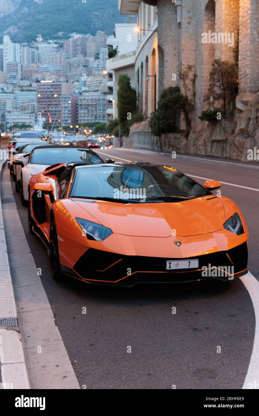 Lamborghini Aventador Ultimae supercar in Monte Carlo Stock Photo