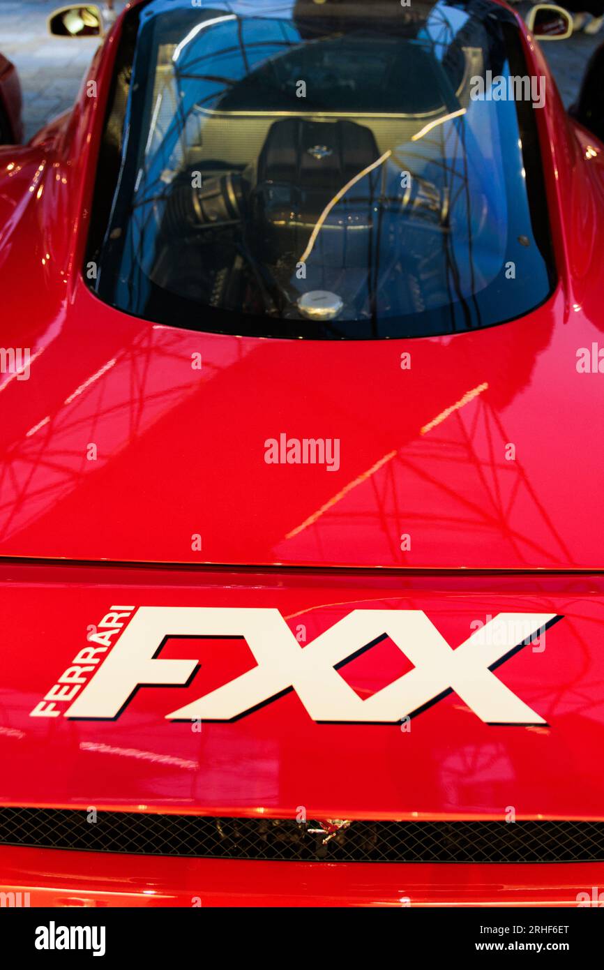 Ferrari Enzo rear of car Stock Photo