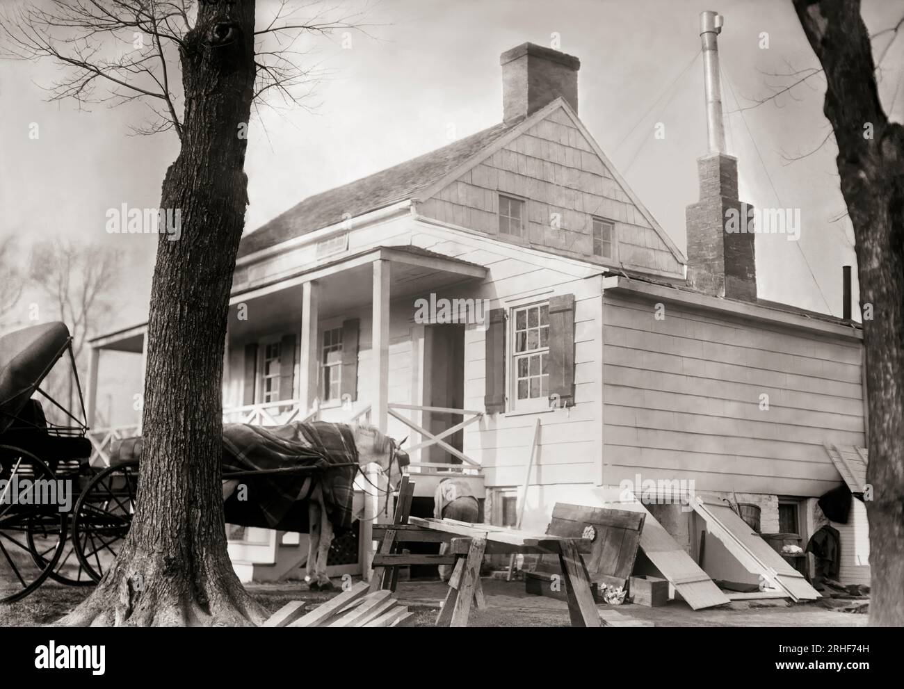 The Edgar Allan Poe Cottage, former home of American writer Edgar Allan ...