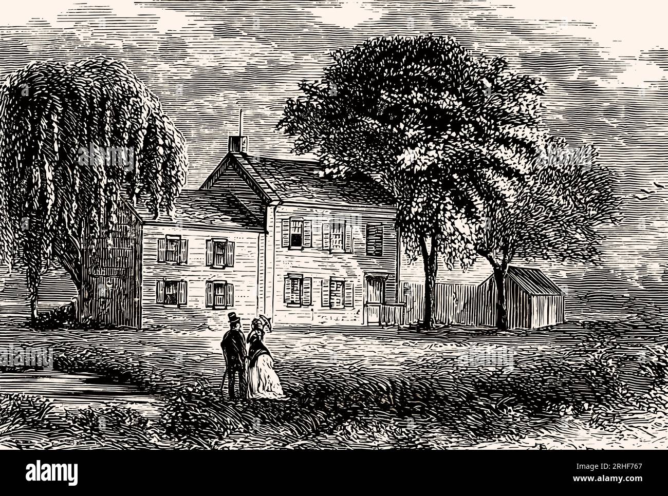 The Edgar Allan Poe Cottage, former home of American writer Edgar Allan