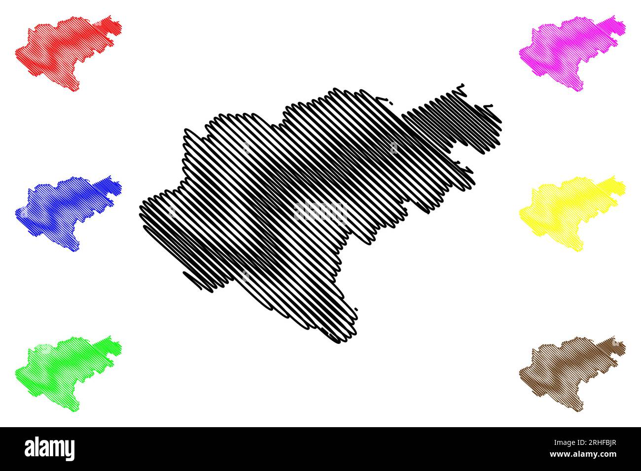 Map surrey england Stock Vector Images - Alamy