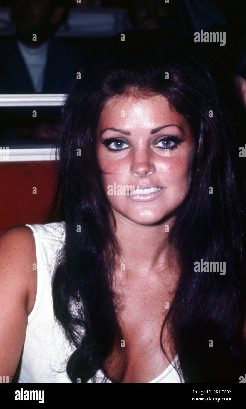 Priscilla Presley wearing white, smiling in close-up, New York