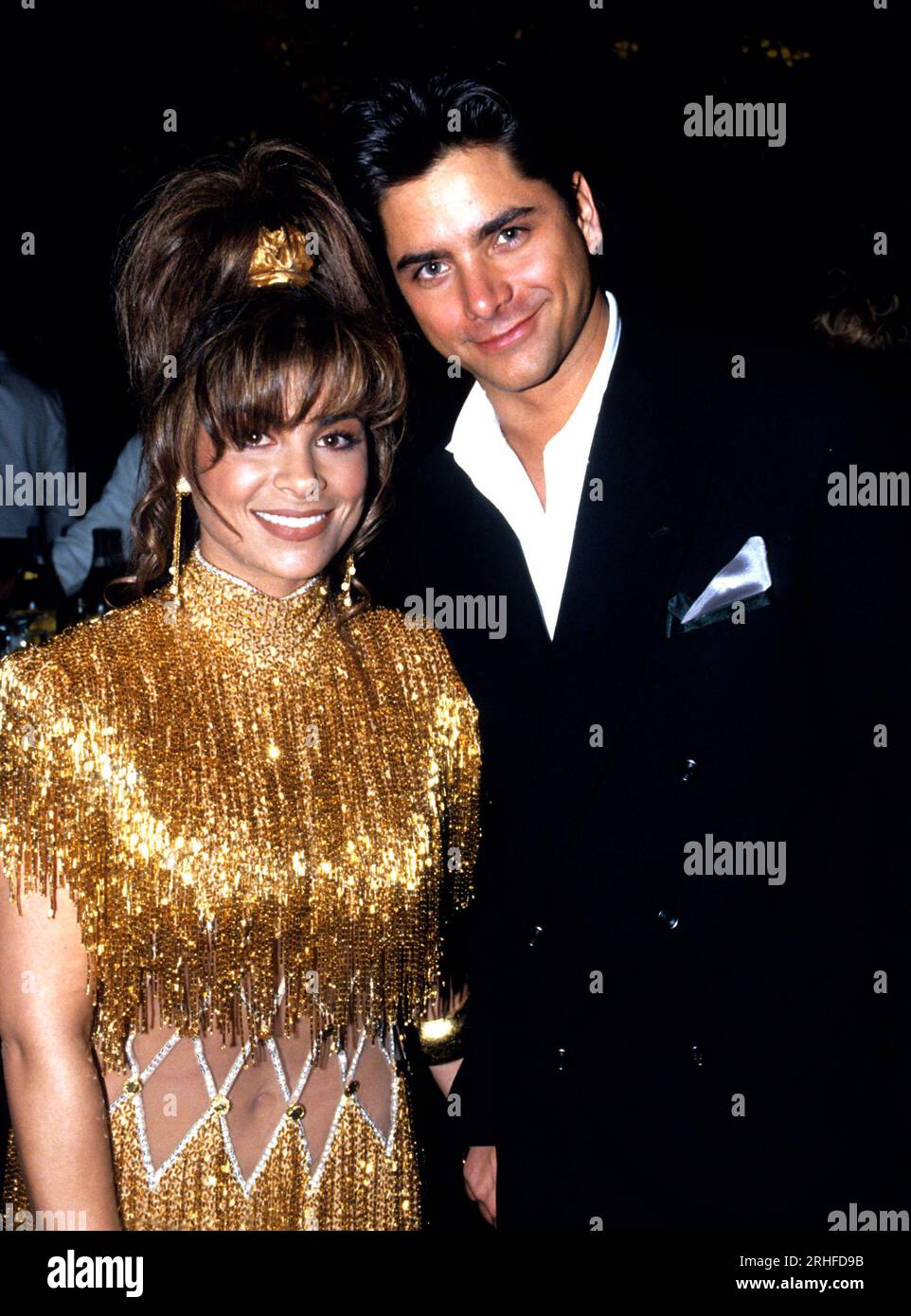 Paul Abdul & John Stamos at the Grammys, Shrine Auditorium in Los
