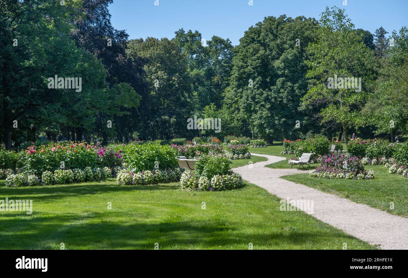 The dahlia garden Baden Baden near the lichtentaler alley. Baden Baden