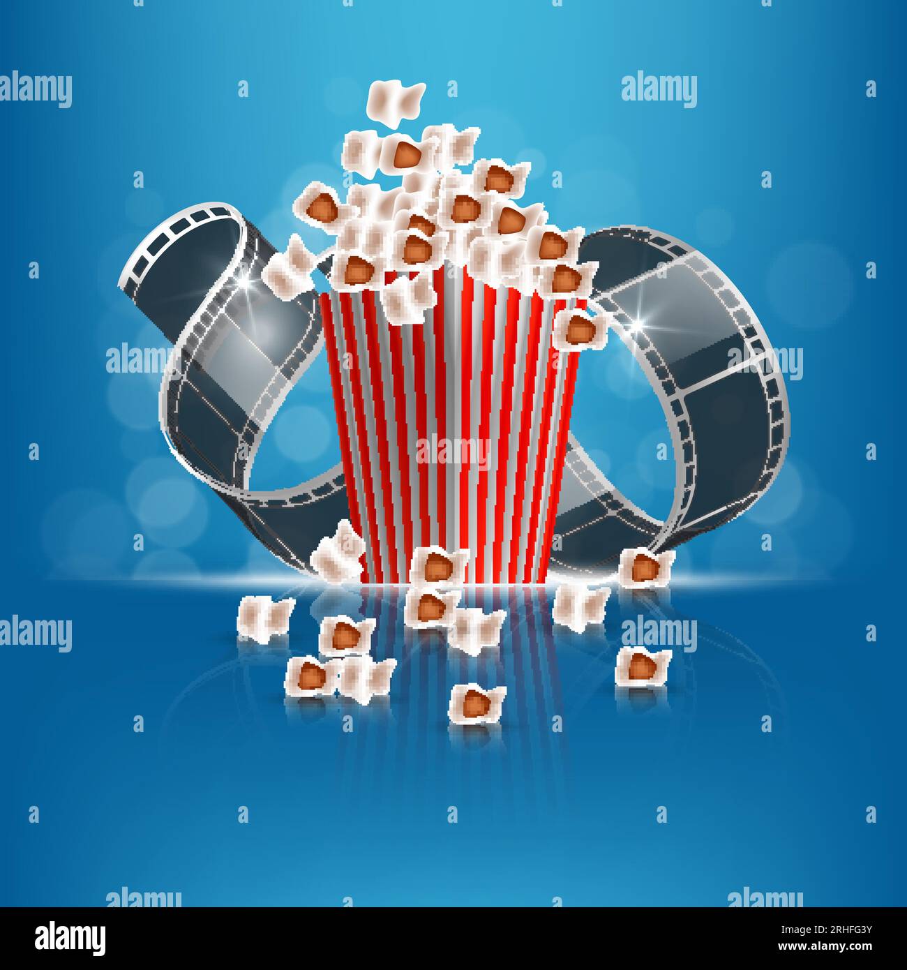 Abstract movie template. Cinema concept. EPS10 vector Stock Vector Abstract movie template. Cinema concept. EPS10 vector Stock Vector