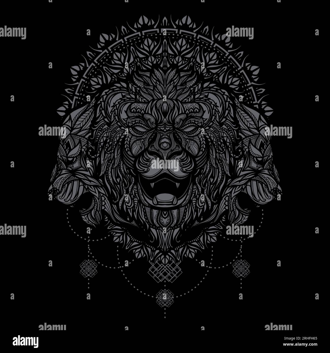 American lion illustration Stock Vector Images - Alamy