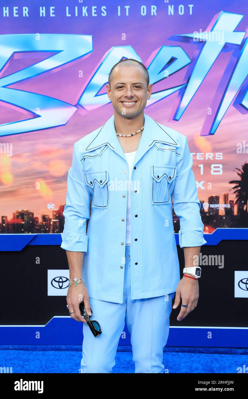 August 15, 2023, Los Angeles, California, USA: LOS ANGELES - AUGUST 15: Javier Hernandez, Chicharito at the Warner Bros. Blue Beetle Special Screening (without actors due to the strike) at the TCL Chinese Theatre IMAX (Credit Image: © Nina Prommer/ZUMA Press Wire) EDITORIAL USAGE ONLY! Not for Commercial USAGE! Stock Photo