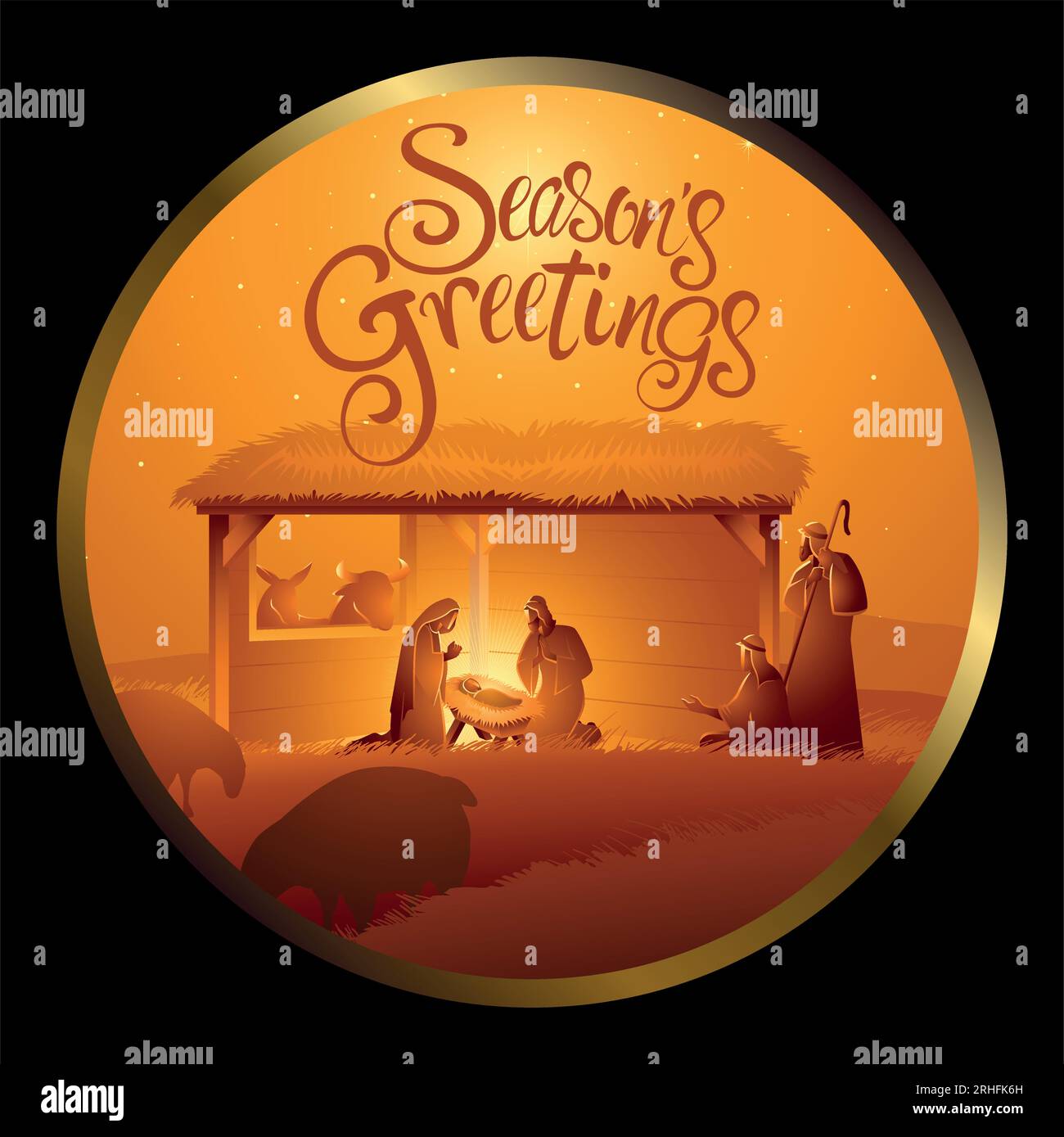 Stable in bethlehem Stock Vector Images Alamy