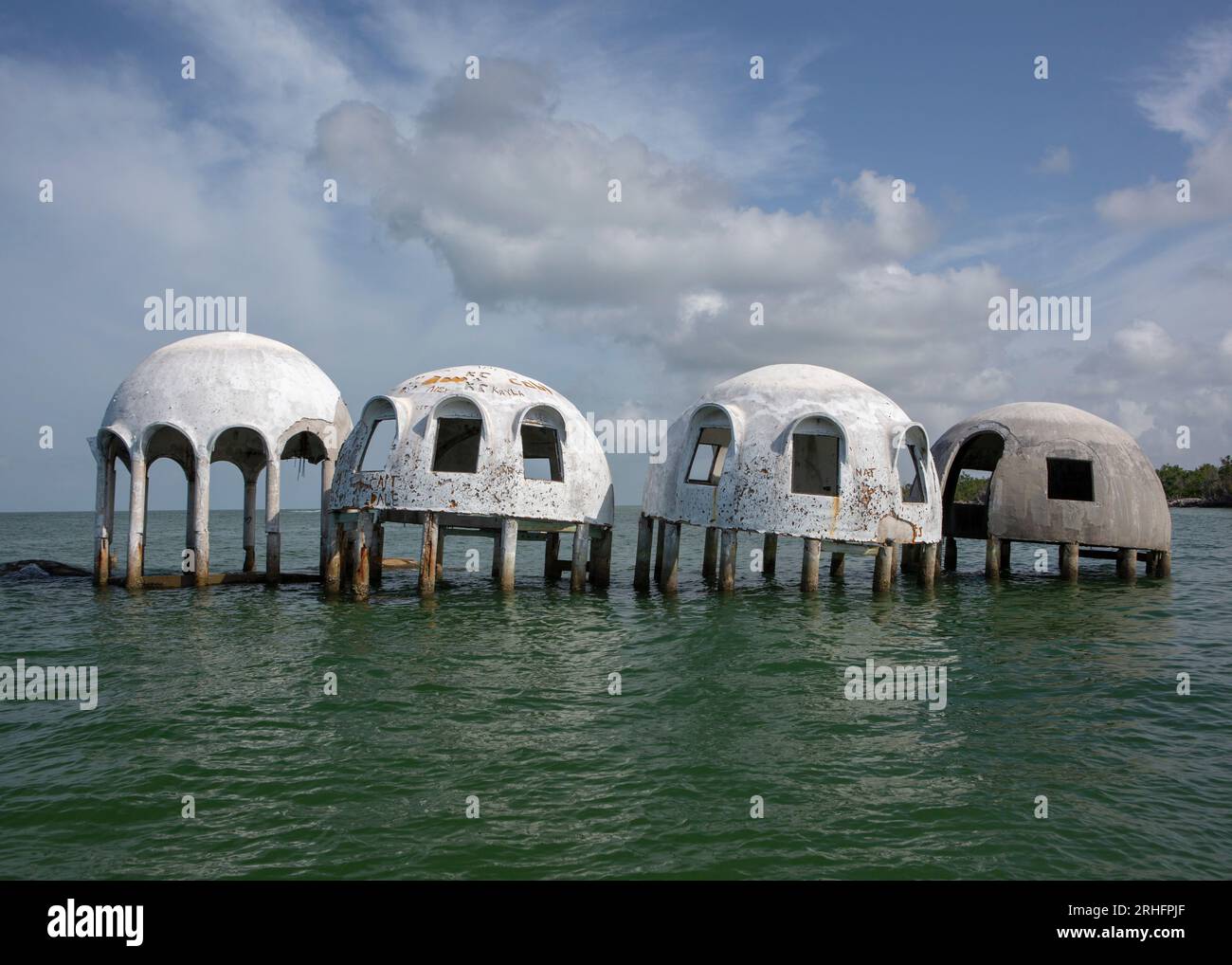 Cape Romano Domes Florida Stock - Cape Romano Domes Florida 2RHFPJF