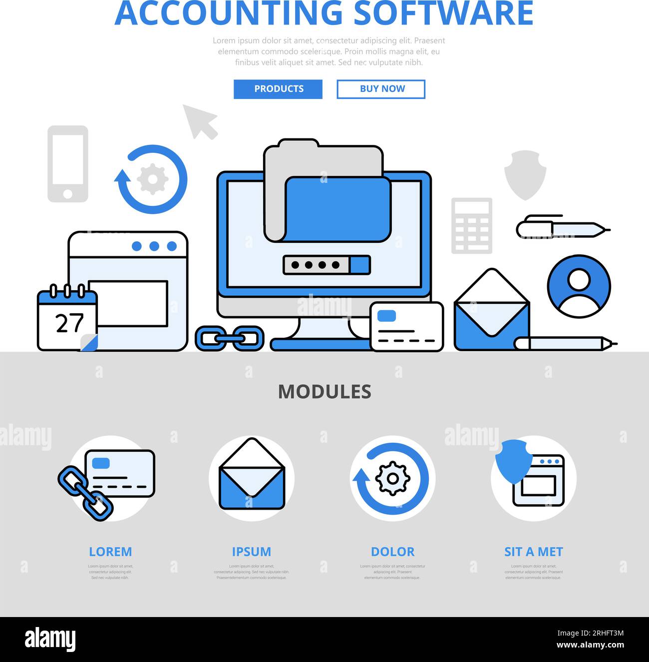 Accounting Software Icons