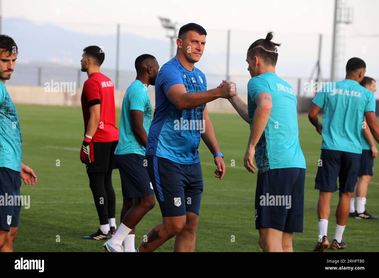 Zagreb, Croatia. 14th Aug, 2023. Coach of HNK Rijeka Sergej Jakirovic  during training session on the Rujevica Stadium, in Rijeka, Croatia, on  August 16, 2023. Rijeka will play tommorow against B36 Torshavn