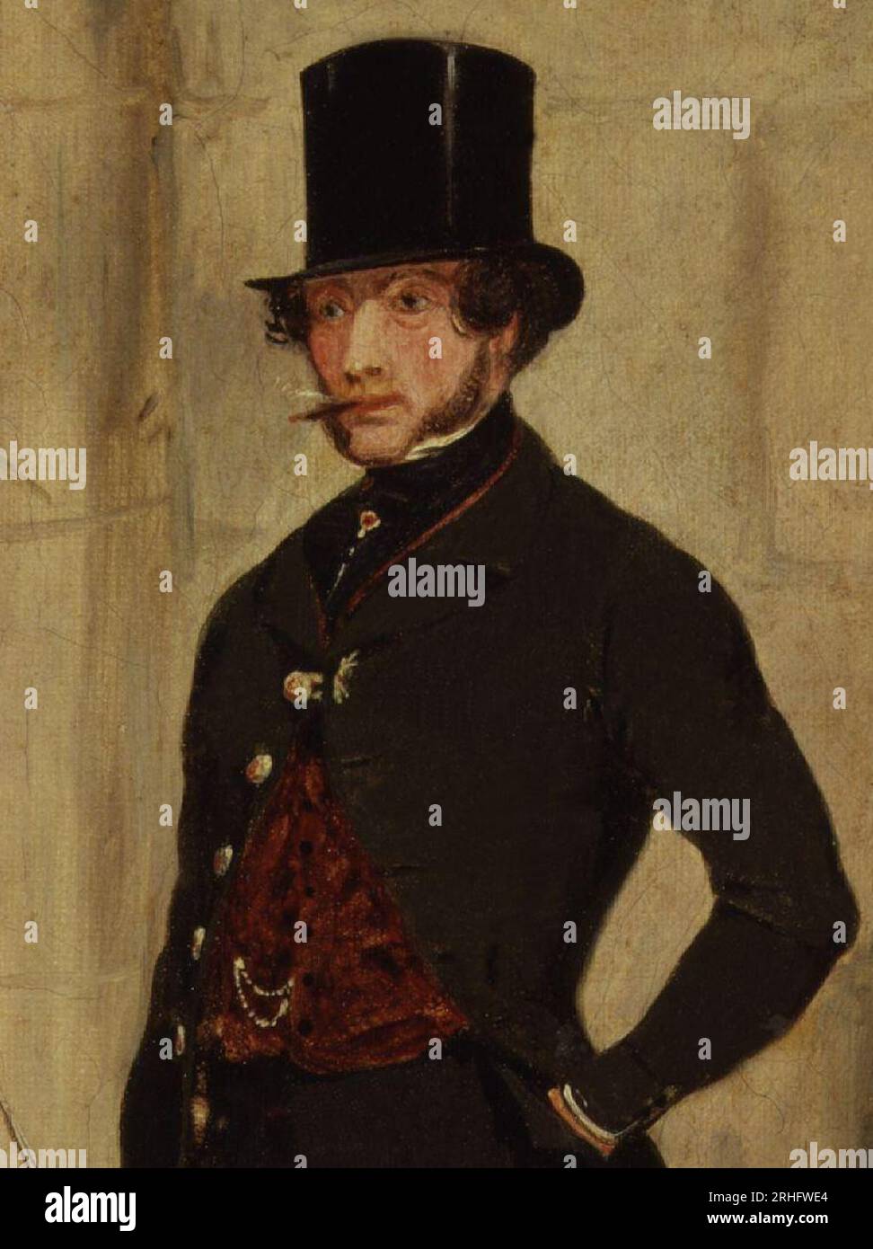 Henry Somerset, 7th Duke of Beaufort 1845 by Henry Thomas Alken Stock Photo