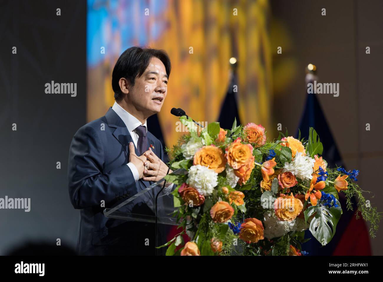 New York City, United States. 14th Aug, 2023. Taiwan Vice President ...
