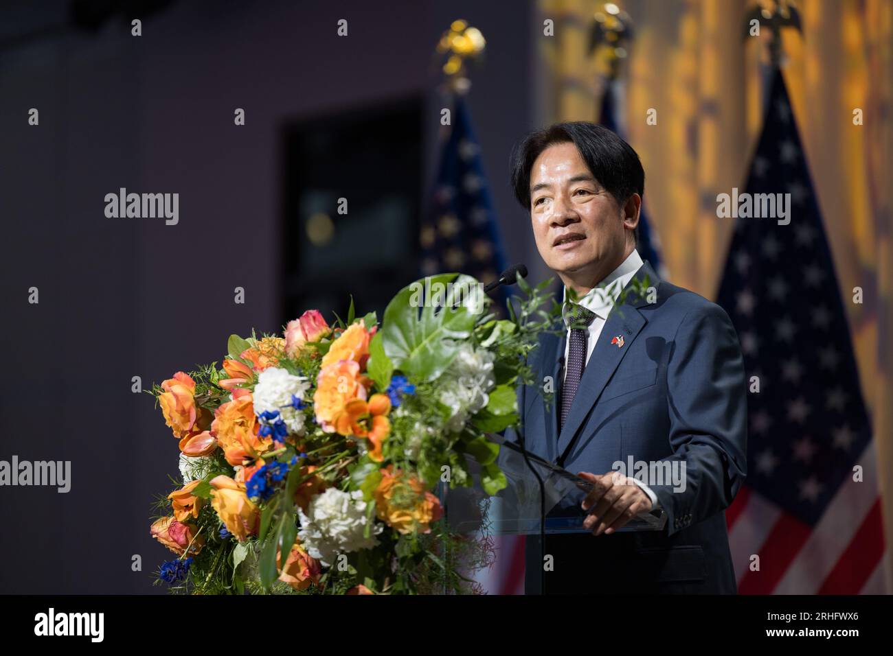 New York City, United States. 14th Aug, 2023. Taiwan Vice President ...