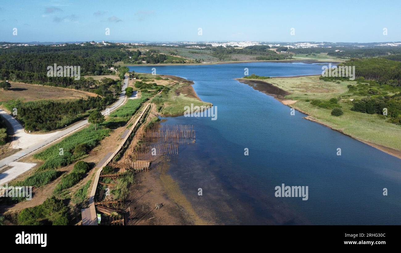 Drone nature marine lagoon beach hi-res stock photography and images ...
