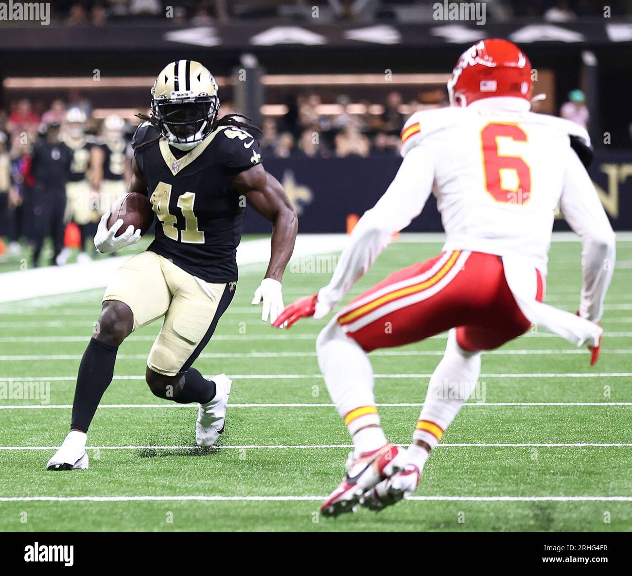 New Orleans, USA. 13th Aug, 2023. New Orleans Saints running back