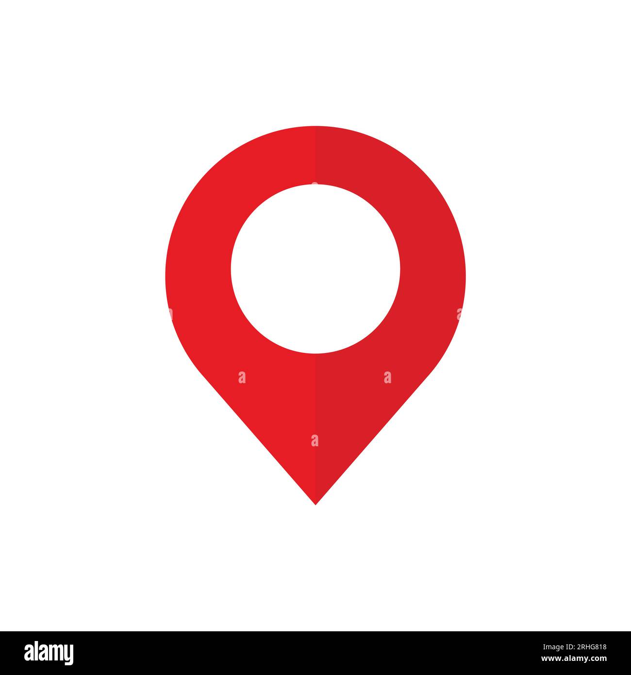 Location pin icon flat vector illustration design Stock Vector Image