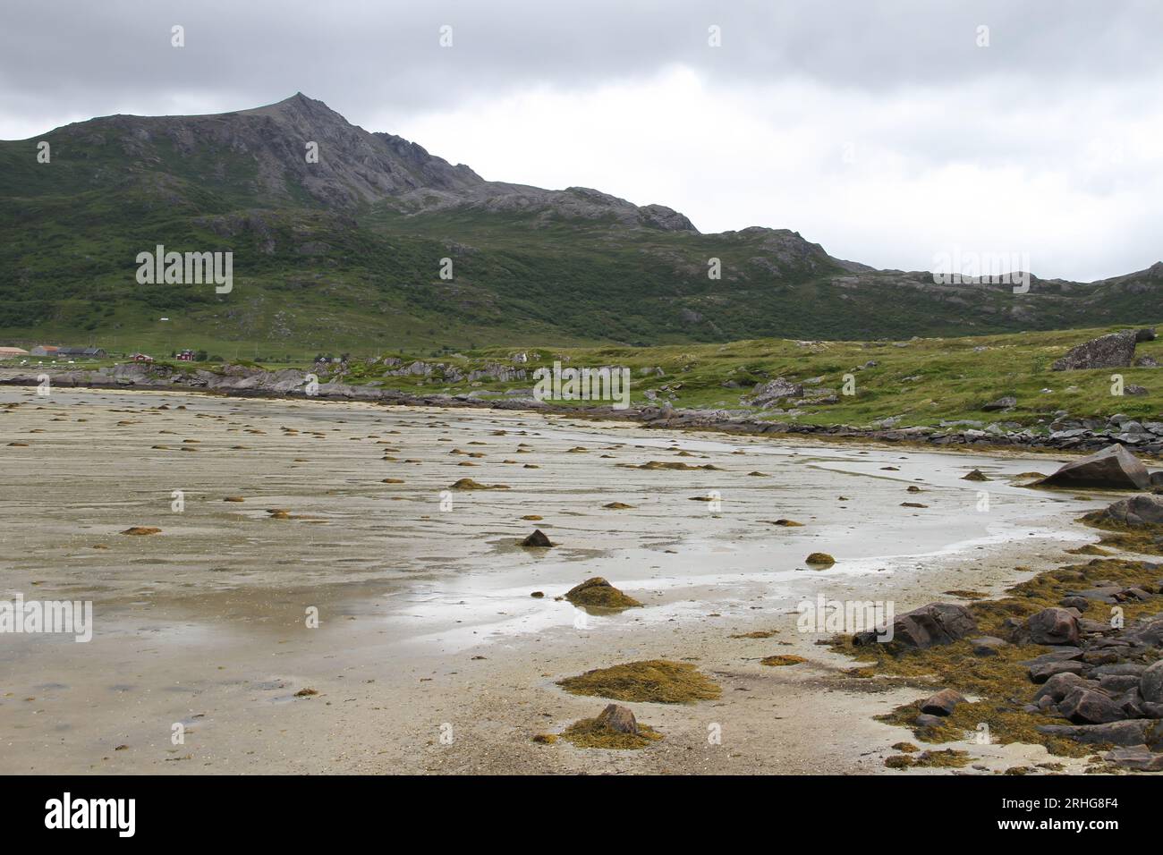 Lofoten peninsula, Norway, Mountains, lakes, and fjords Stock Photo