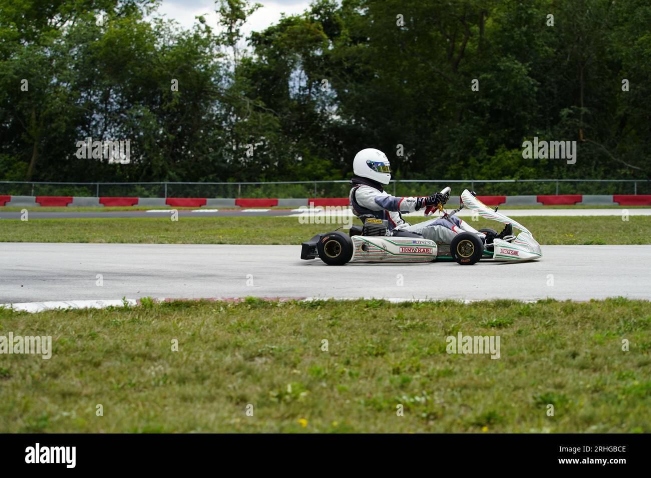 Adult go-kart drivers raced in national races at Badger Kart club Wolf ...