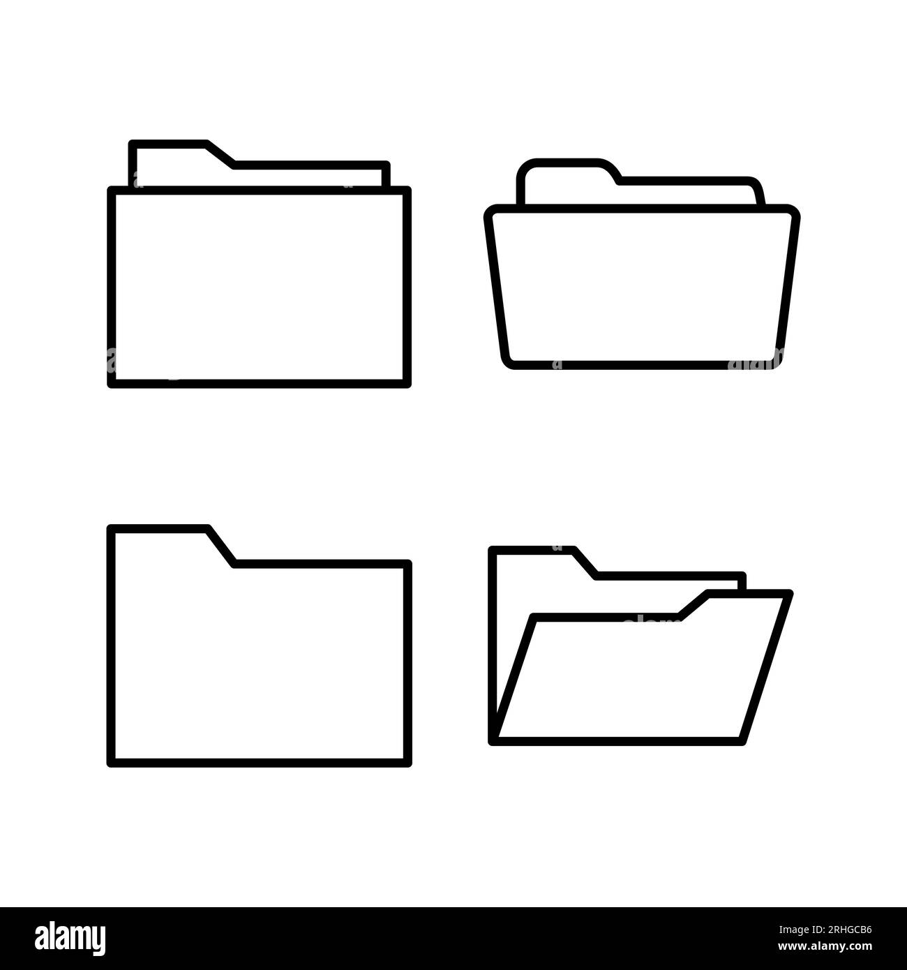 Folder icon vector. document folder icon Stock Vector Image & Art - Alamy