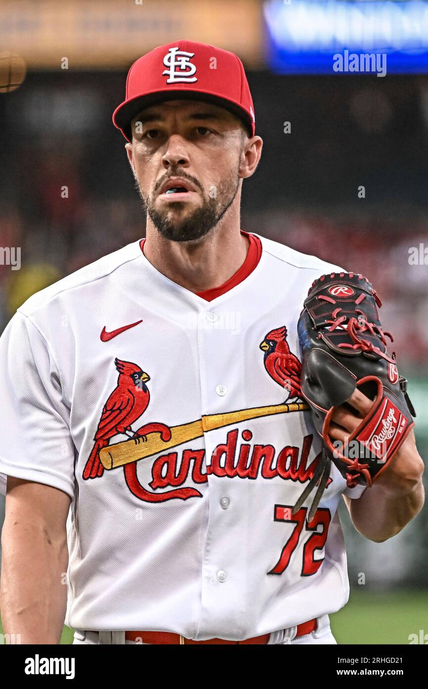 ST. LOUIS, MO - Aug 16: St. Louis Cardinals pitcher Casey Lawrence
