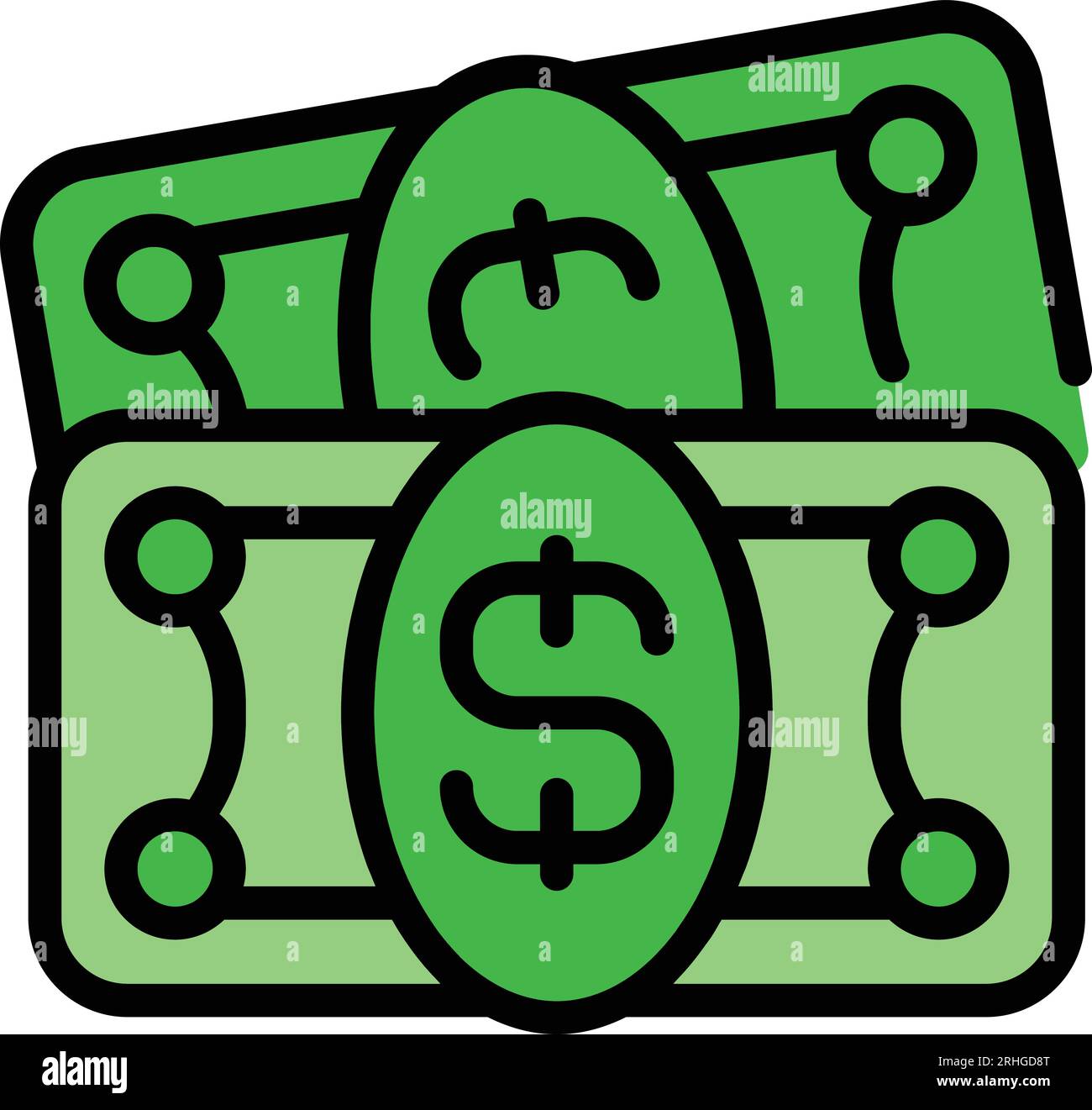 Productivity cash icon outline vector. Business team. Job task color ...