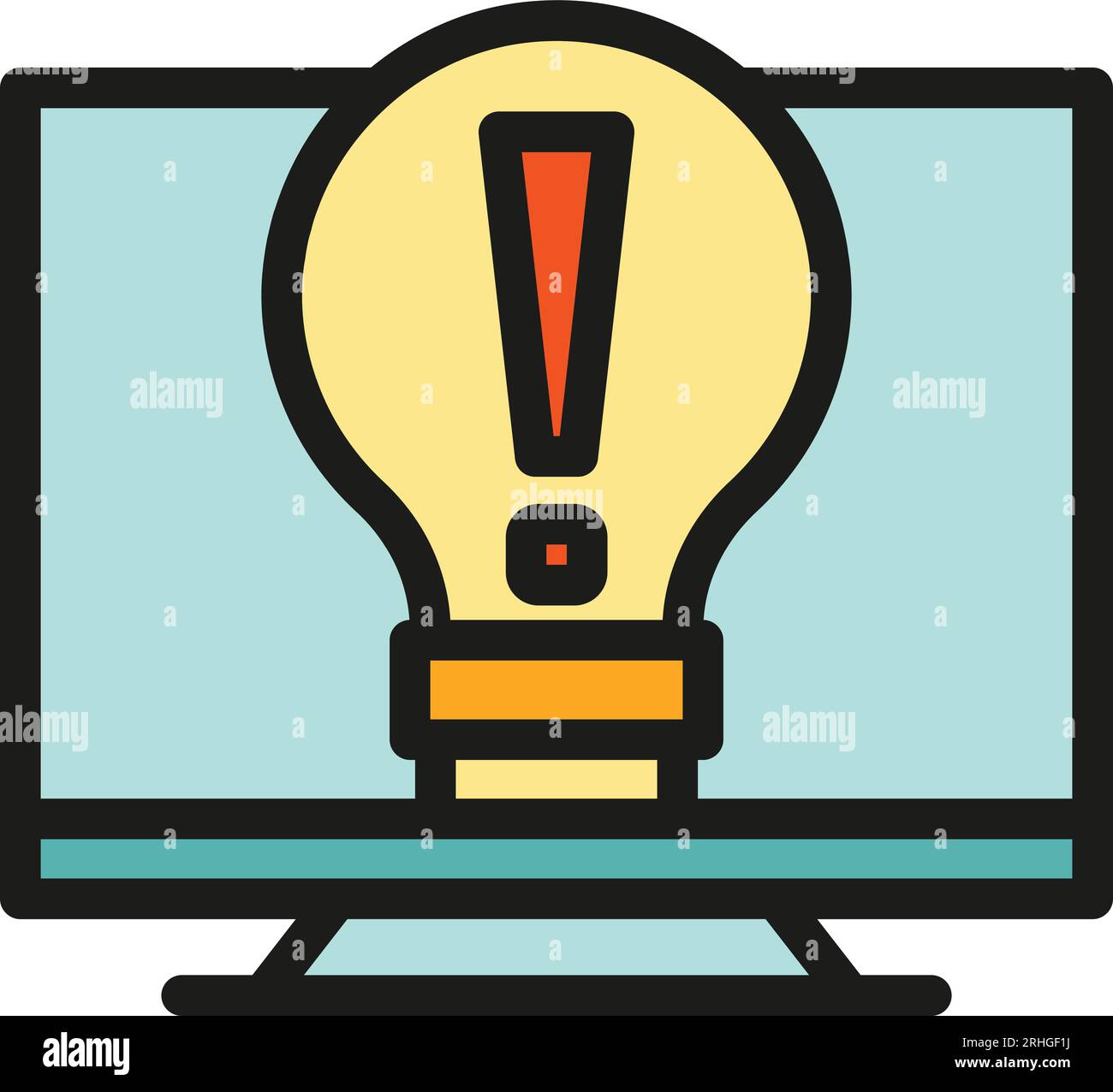 Monitor interface icon outline vector. Edit tool. Data scale color flat ...