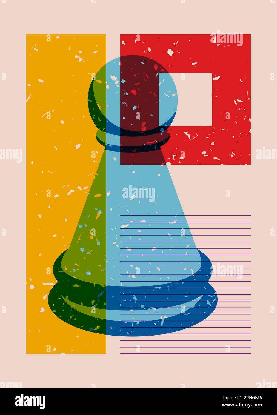 An hand drawn vector picture from series: The World's Great Chess Games.  Byrne - Fischer (The Game of the Century - 1956), pos Stock Vector Image  & Art - Alamy