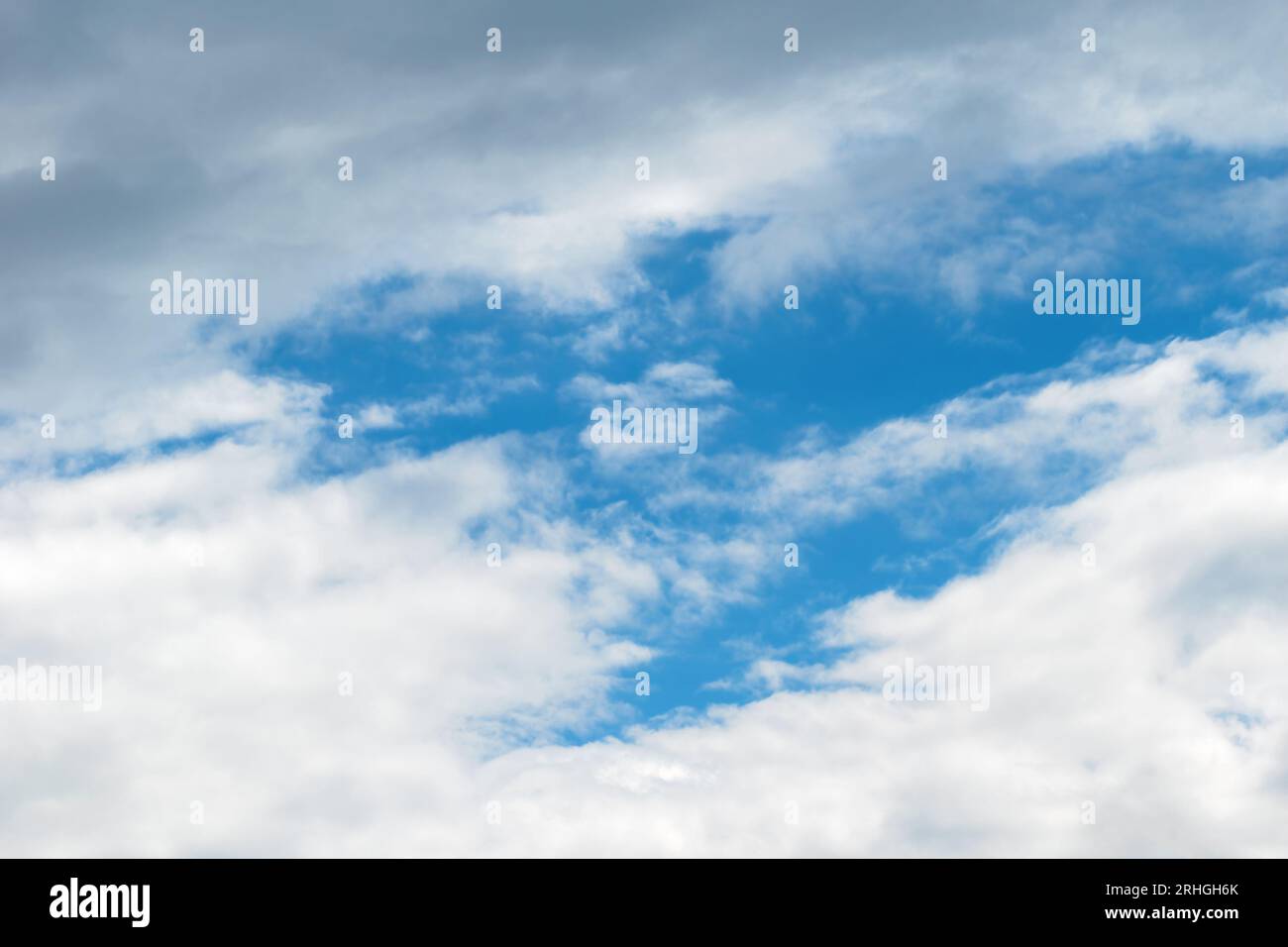 Summer blue sky cloud background. Vivid cyan landscape in environment day Stock Photo