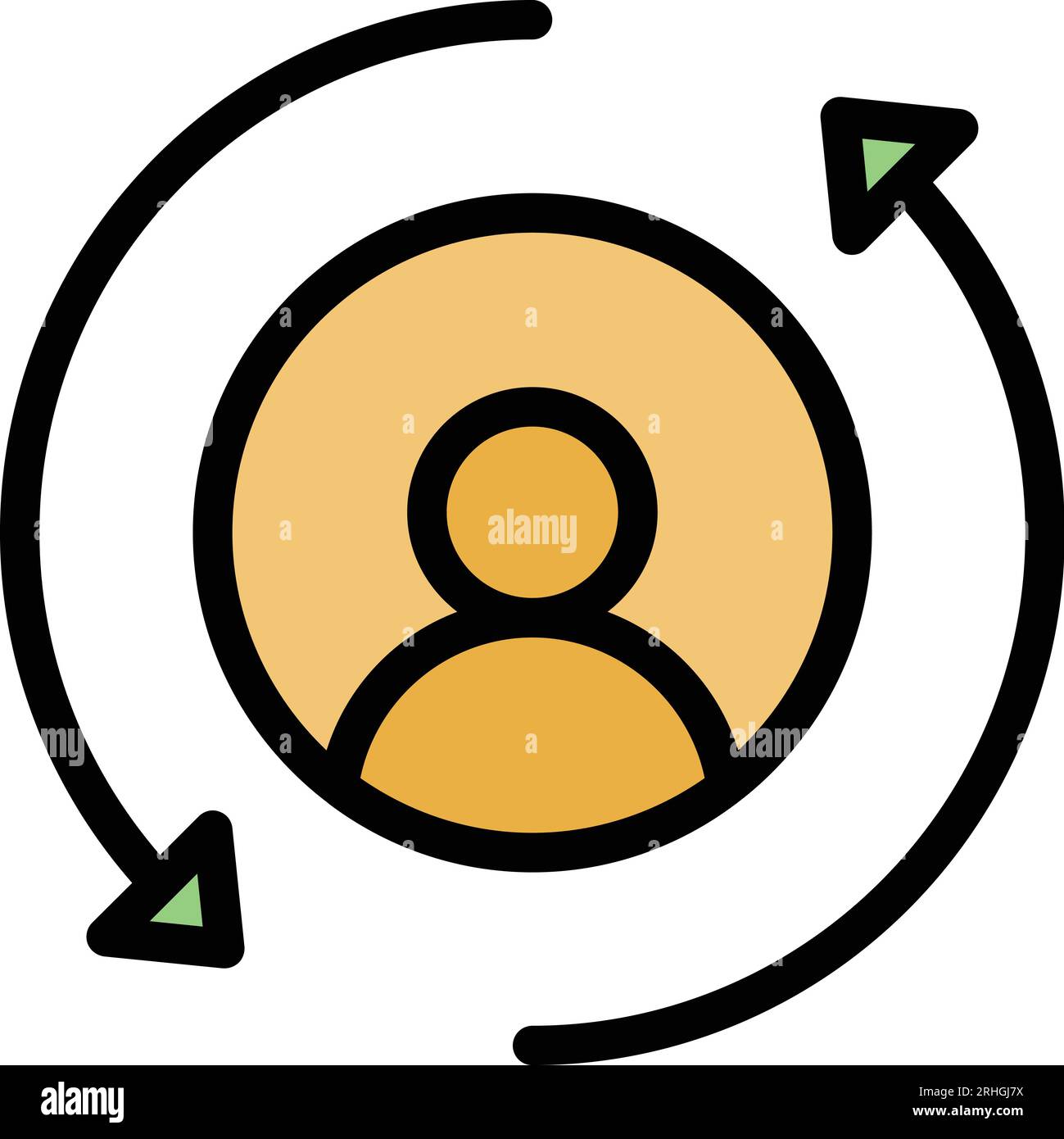 Human metabolism icon outline vector. Diet energy. Chemical body color ...