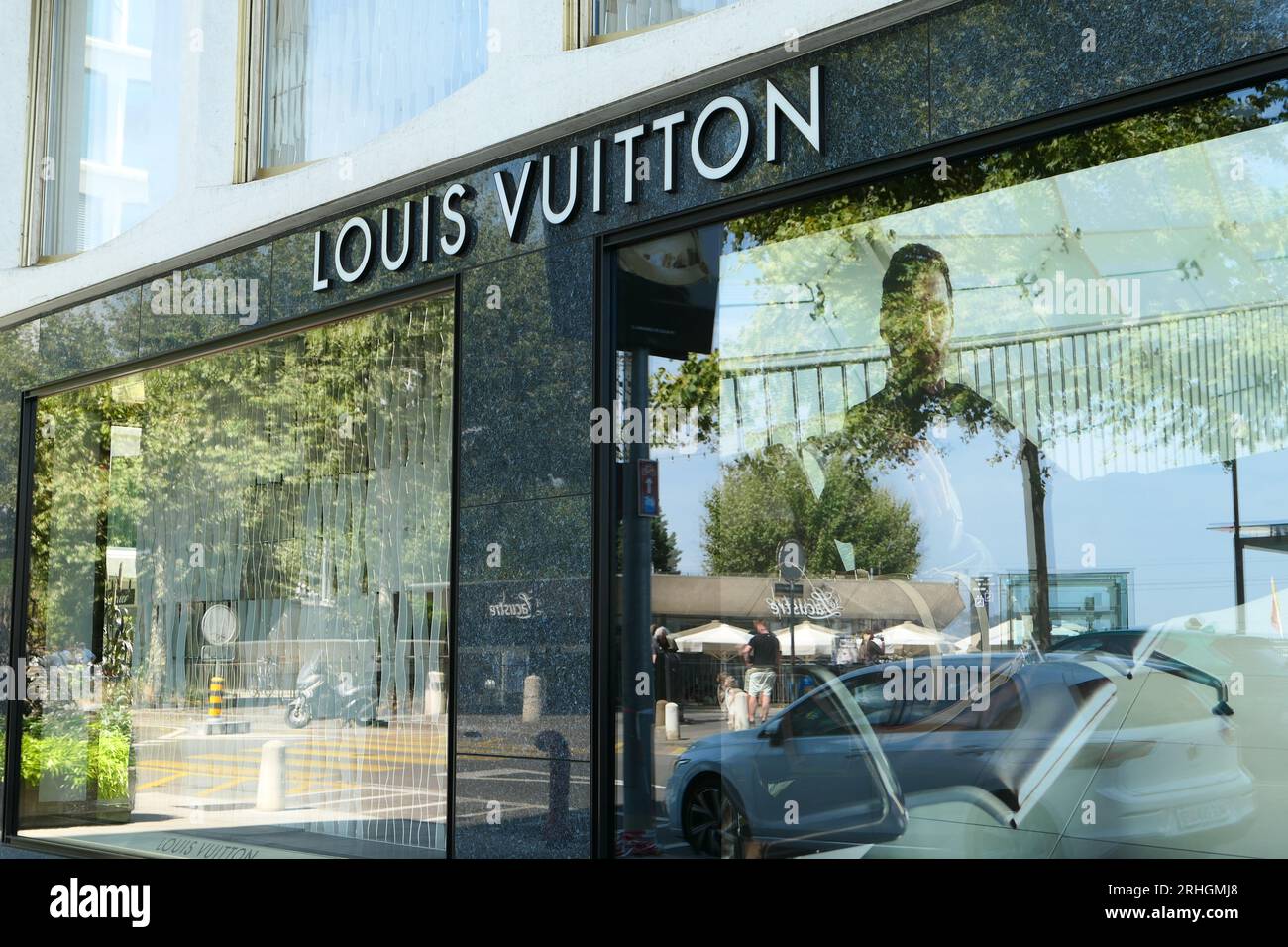 Louis Vuitton Store Geneva Stock Photo - Download Image Now - 2015