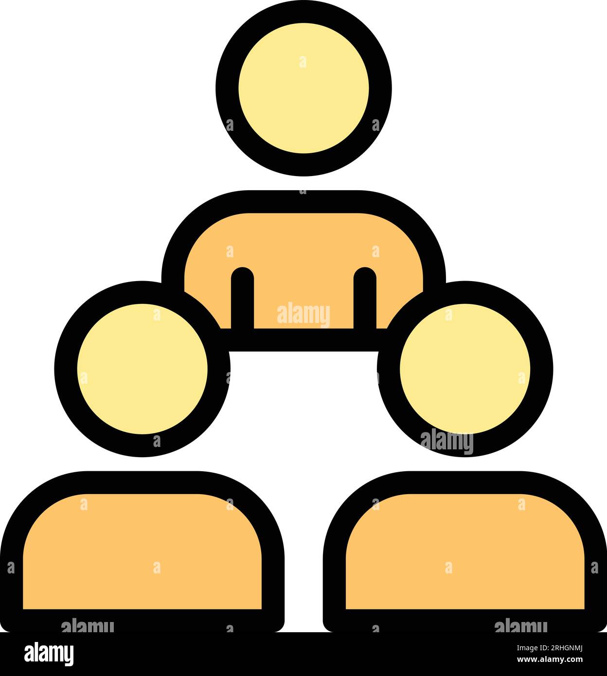 Rhetoric group icon outline vector. Student election. Oratory speech ...