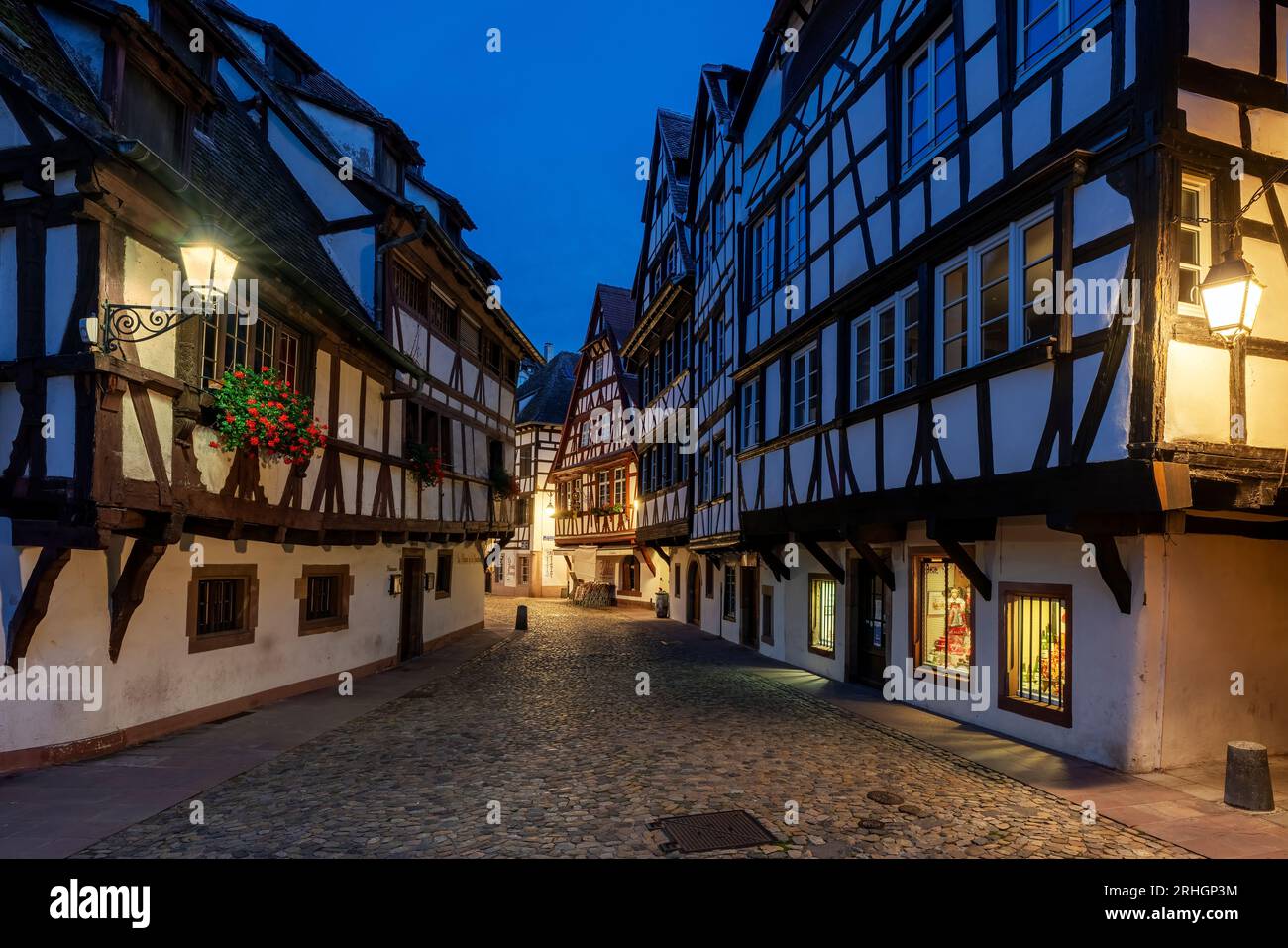 old street in Strasbourg, France Stock Photo
