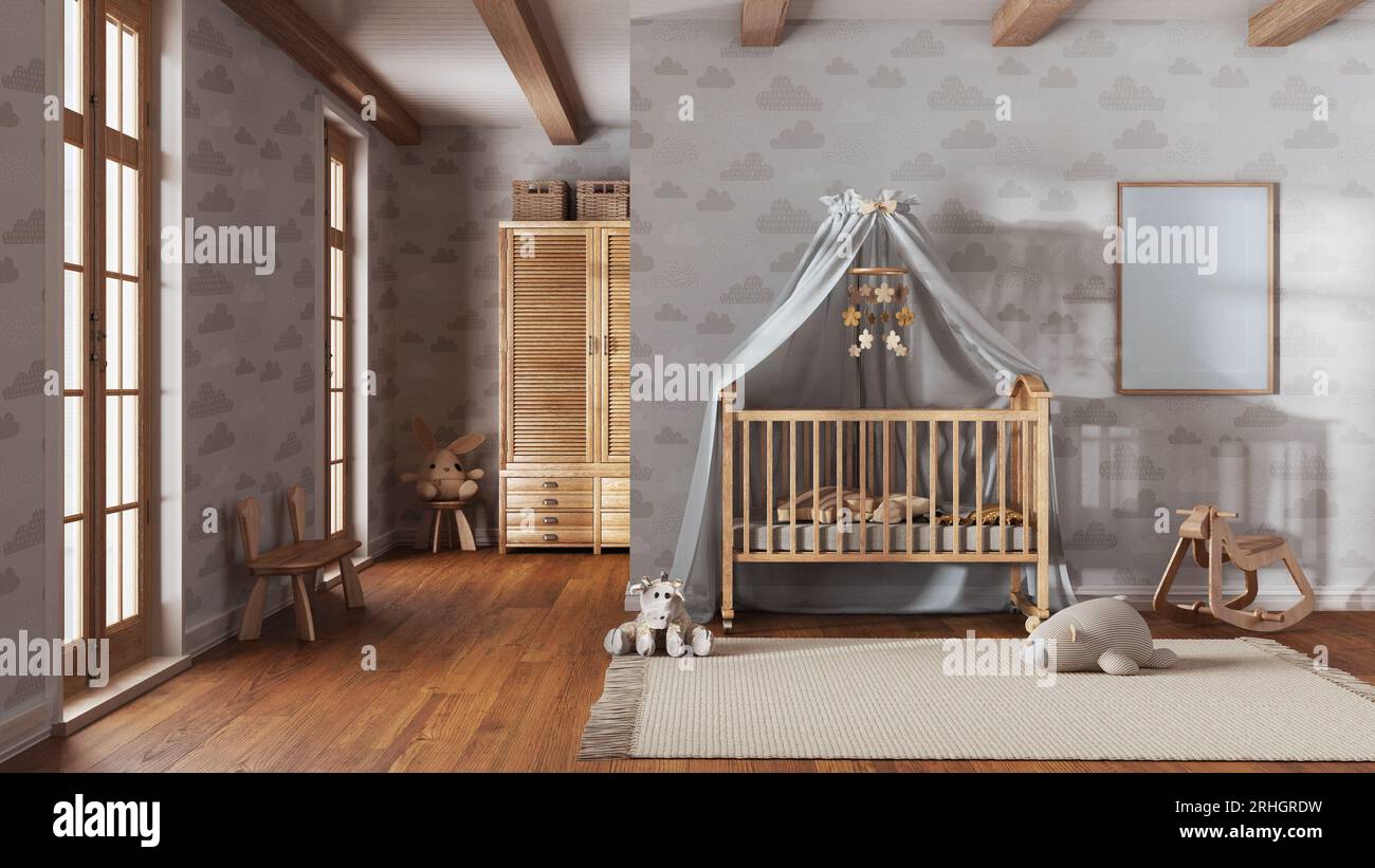 Wallpaper vintage nursery hi-res stock photography and images - Alamy