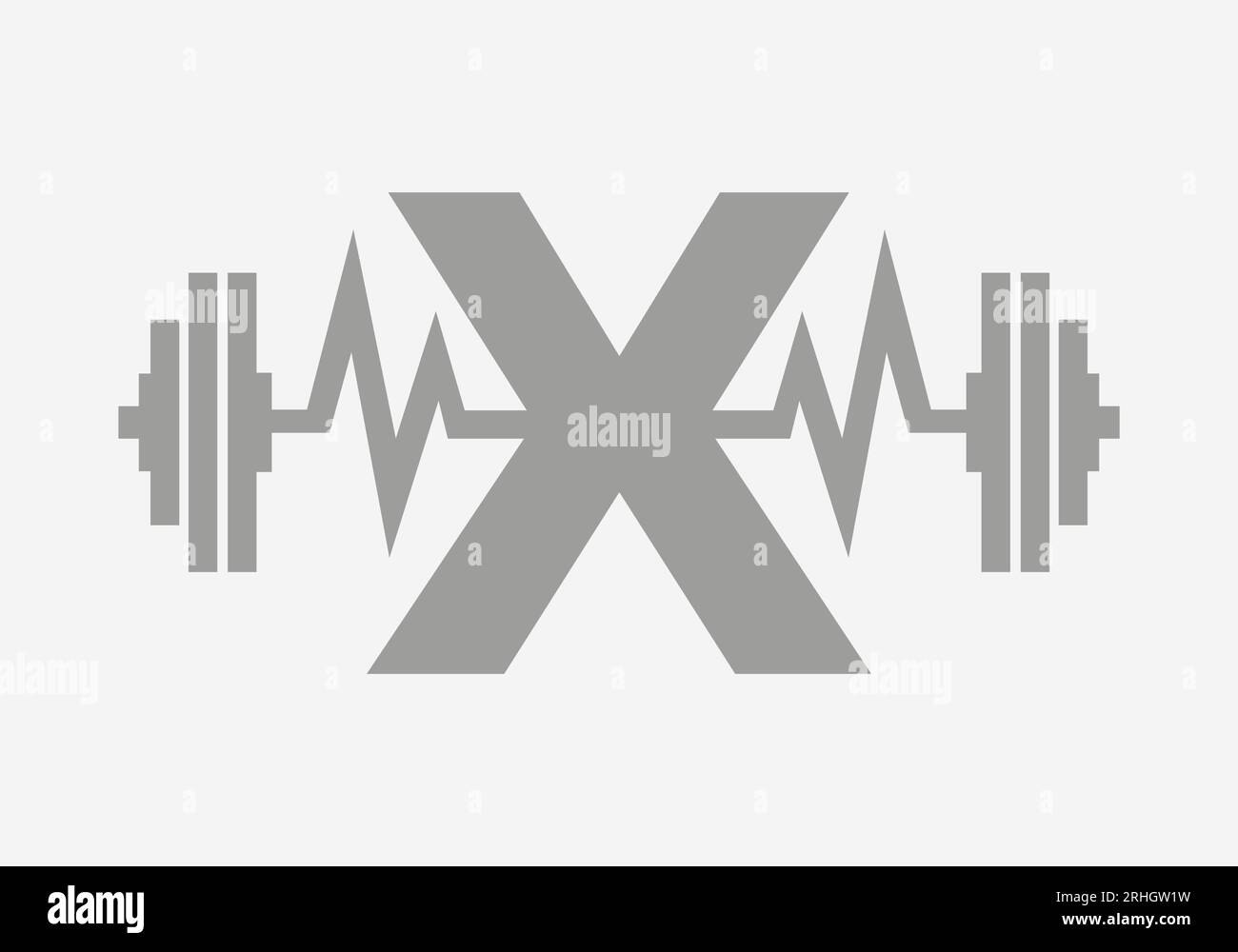 Letter X Fitness Gym Logo. Fitness Logotype Symbol Stock Vector Image