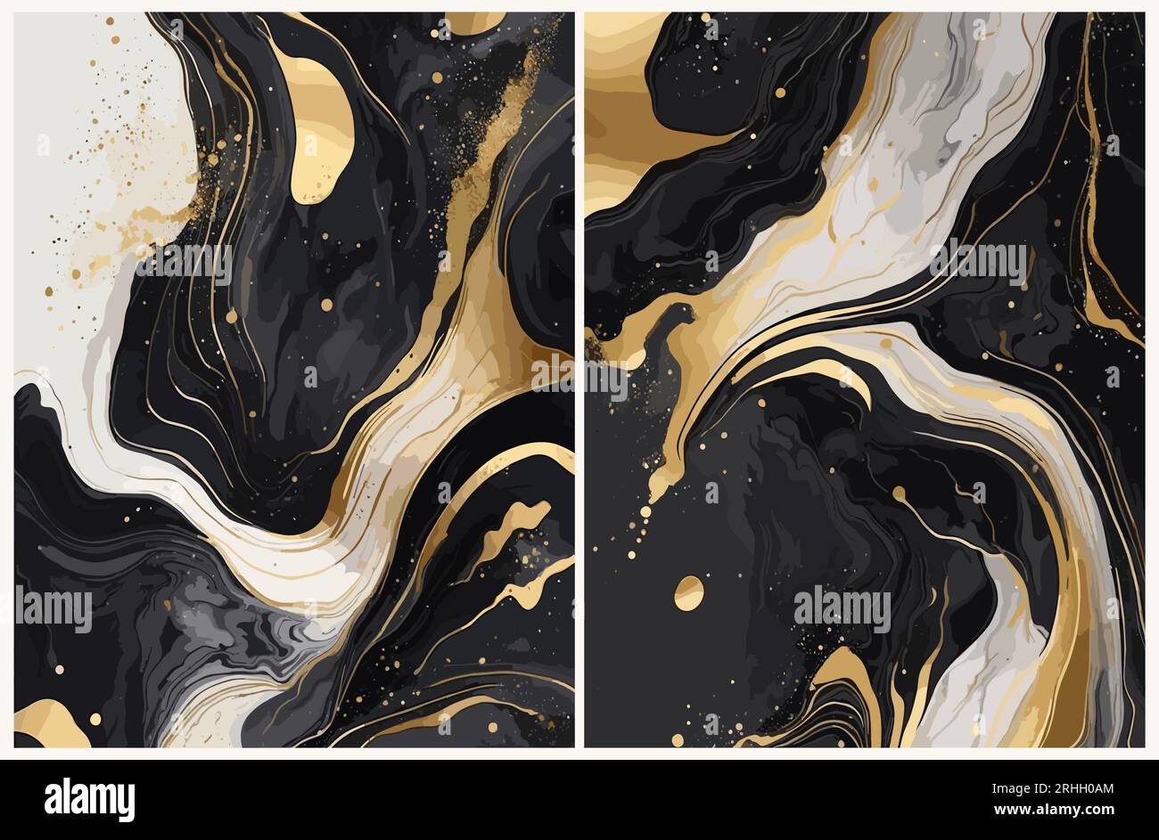 Black gold marble hi-res stock photography and images - Alamy